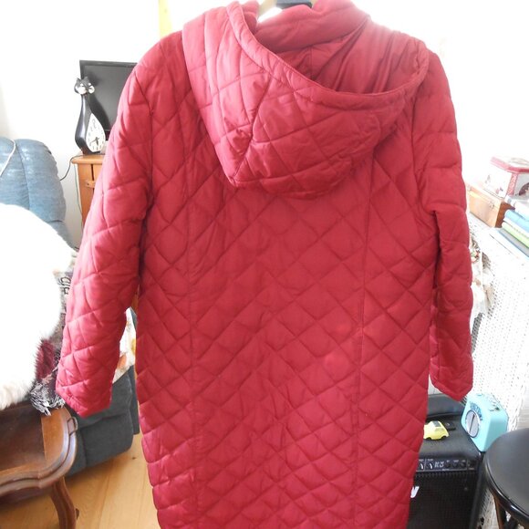 KENNETH COLE REACTION DOWN FILLED COAT-WOMEN'S SIZE LARGE-RED - Picture 3 of 7